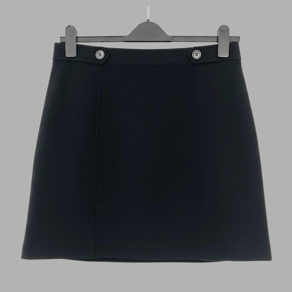 Ann Taylor LOFT Black A-Line Mini Skirt